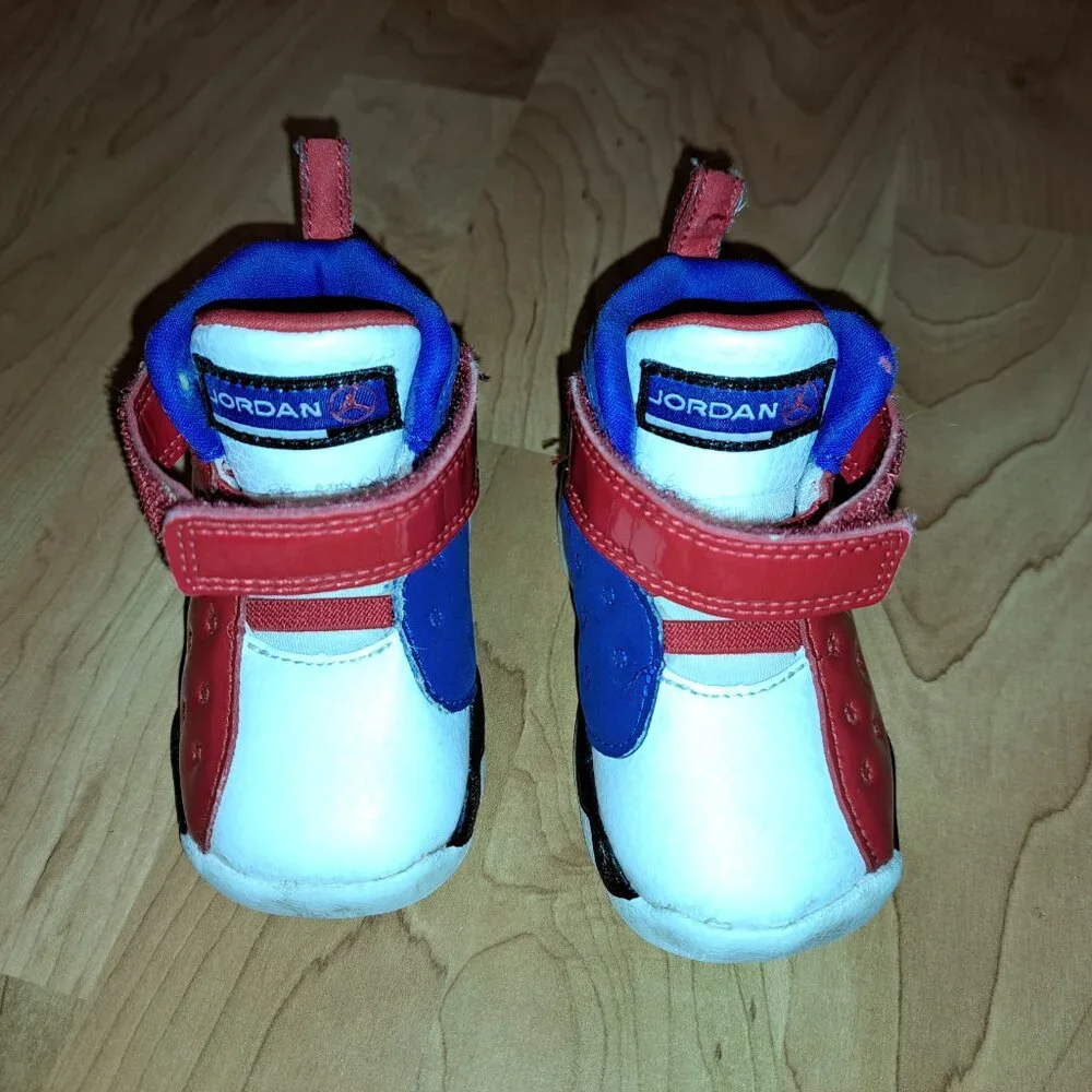 Nike Jordan Jumpman Team 2 PS Red,White&Blue Little Kids Sneakers,2018 Size 4C - Picture 4 of 12